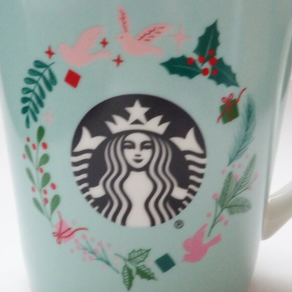 Starbucks 2019 Holiday Wreath Coffee Mug 18 Oz - Picture 3 of 8